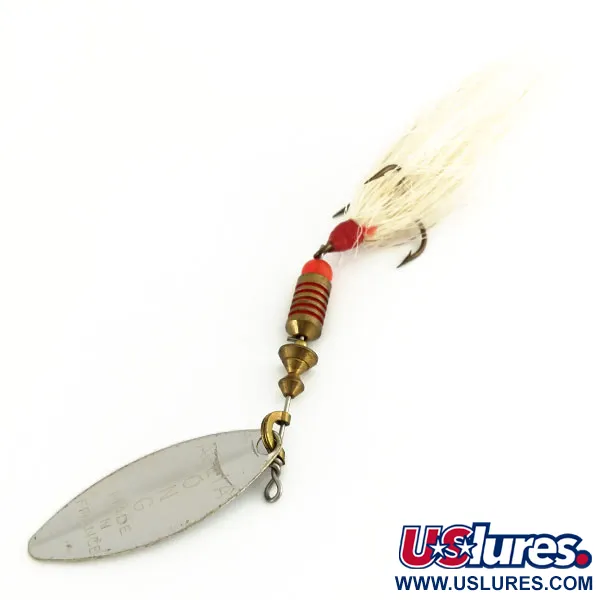 Mepps Aglia Long 2 Dressed Cucharilla, Plata, 7.3g, Bucktail, #9758