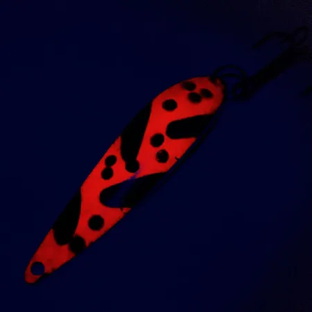 Acme Fiord Spoon Cucharilla, Níquel/Naranja/Negro, 11g, Glow, #9798