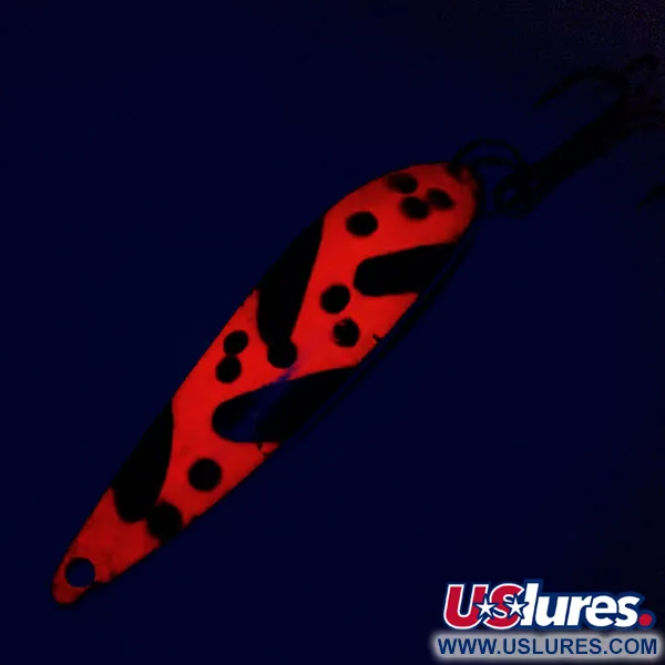 Acme Fiord Spoon Cucharilla, Níquel/Naranja/Negro, 11g, Glow, #9798