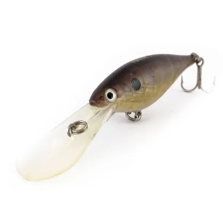 YO-ZURI Crankin Shad Crankbait, Oro-Marrón, 11g, Profundidad, #9811