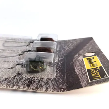 DUH!!! Head jig heads Kit, Oliva / Rojo, 11g, Anzuelo Offset, #9818