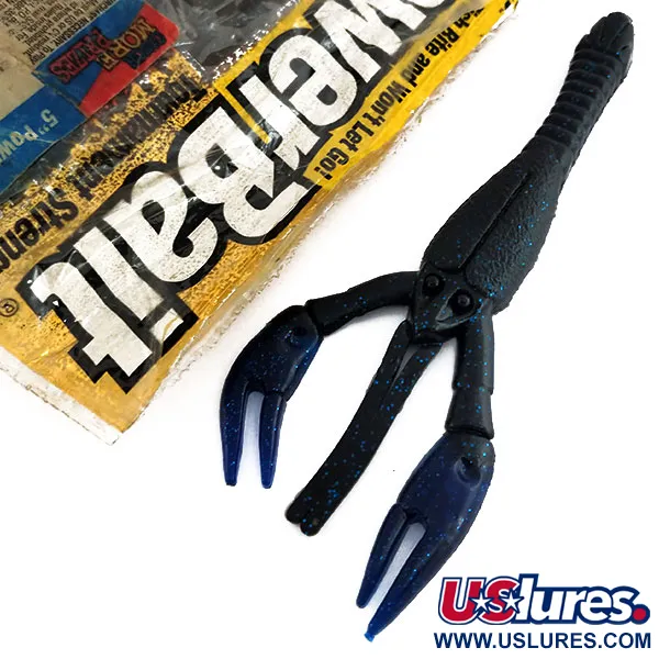 Berkley Powerbait Power Craw Cangrejo Vinilo, Negro / Azul, 13cm, #9820