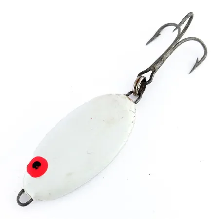 Bomber Slab Spoon Cucharilla, Blanco / Rojo, 21g, Vertical, #9830