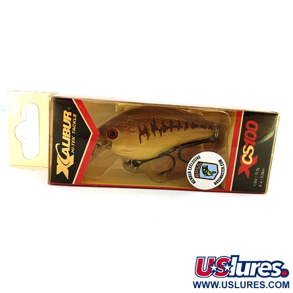 XCalibur XCS100 Crankbait, Brownie, 14g, Silencioso, #9845