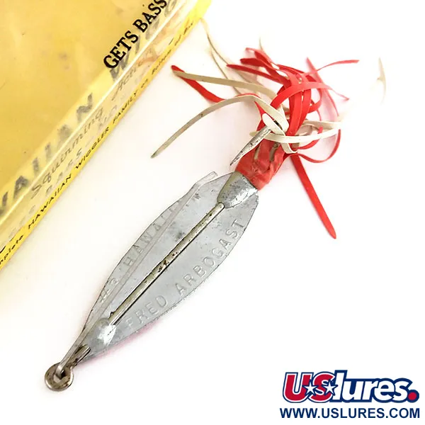 Fred Arbogast 3 Hawaiian Cucharilla, Rojo-Blanco, 16g, Anti-algas, #9846