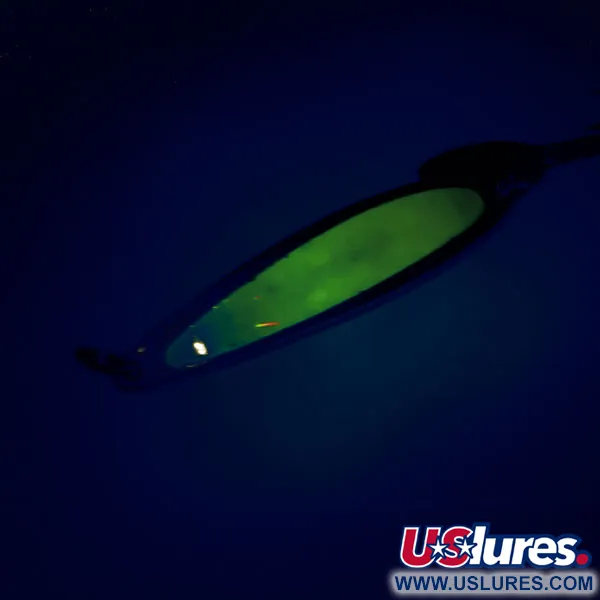 Bay de Noc Swedish Pimple Cucharilla, Níquel/Verde, 14g, Glow, #9856