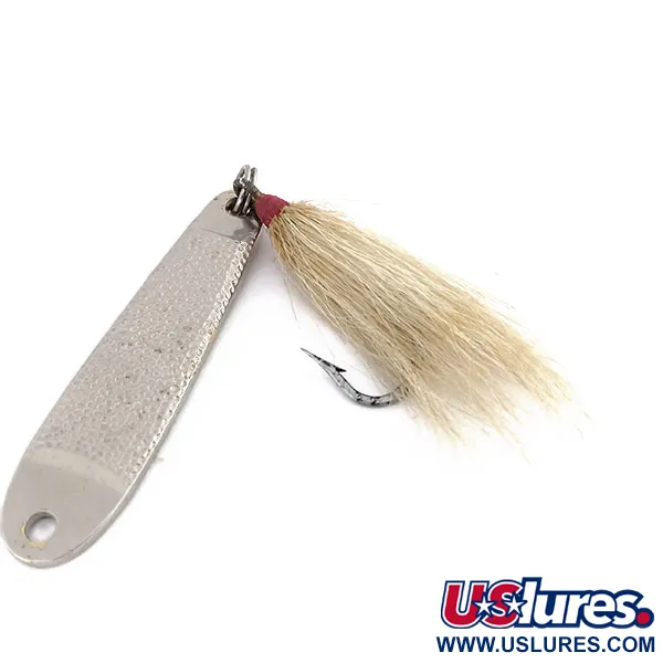 Acme Trophy Cucharilla, Níquel Martillado, 60g, Anzuelo Plumas, #9863