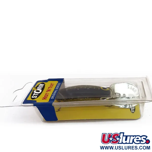 Storm Original Hot'N'Tot Señuelo, Dorado/Negro, 6.5g, Babero Metal, #9876