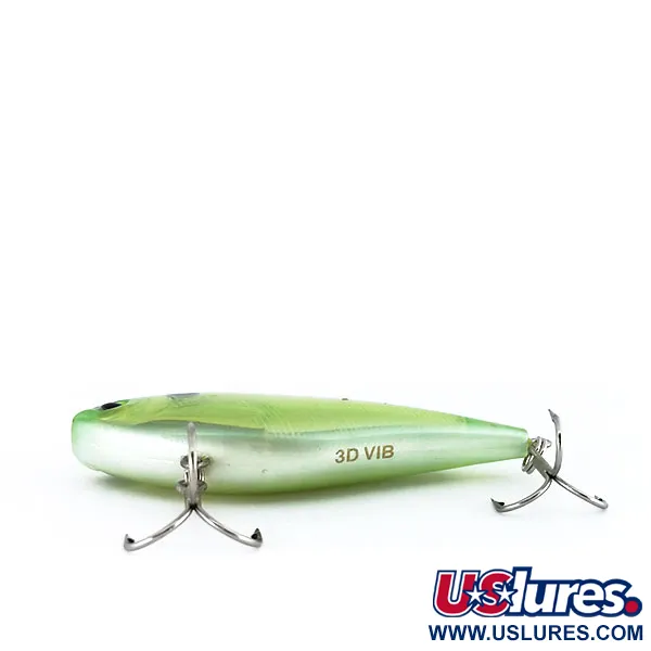 Yo-Zuri 3D VIB Lipless Crankbait, Verde, 12g, Efecto Prisma 3D, #9889