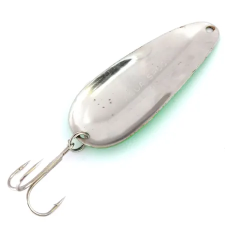 Nebco Aqua Spoon Cucharilla, Verde/Negro/Níquel, 14g, UV, #9890