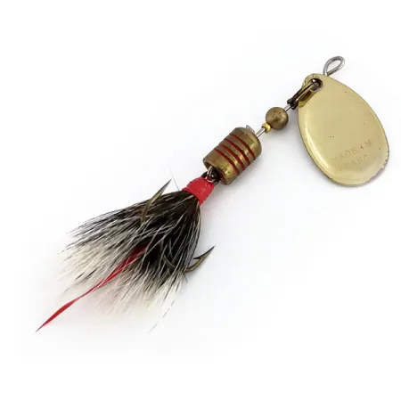 Mepps Aglia 1 dressed (squirrel tail) 1970s Cucharilla, Oro, 3.5g, #9912