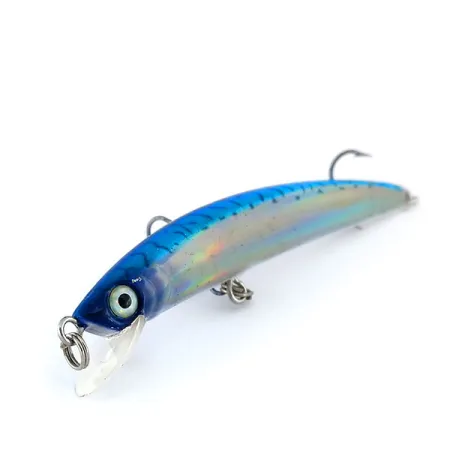 Yo-Zuri Crystal Minnow (F) Minnow, Blue/Silver, 7.5g, Flotante, #9913