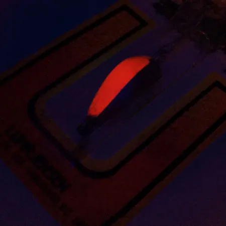 Luhr Jensen Lil' Kroc (Krocodile Stubby) Cucharilla, Níquel/Rojo, 4.5g, #9914