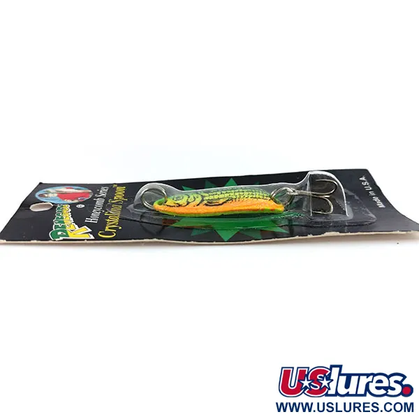 Renegade Honeycomb Series Crystalina Spoon, Verde-Naranja, 7g, Panal, #9925