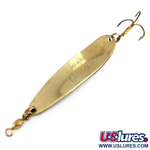 Luhr Jensen Krocodile Die #4 Cucharilla, Oro martillado, 14g, #9947