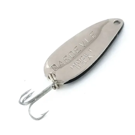 Eppinger Dardevle Midget Cucharilla, Negro/Blanco/Níquel, 6g, #9978