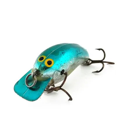 Norman Tiny N Crankbait, Plateado-Teal, 4g, Sonajero interno, #9987