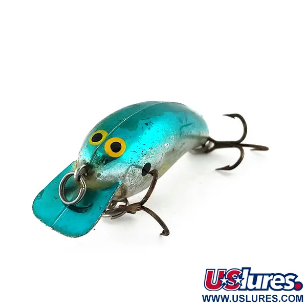 Norman Tiny N Crankbait, Plateado-Teal, 4g, Sonajero interno, #9987