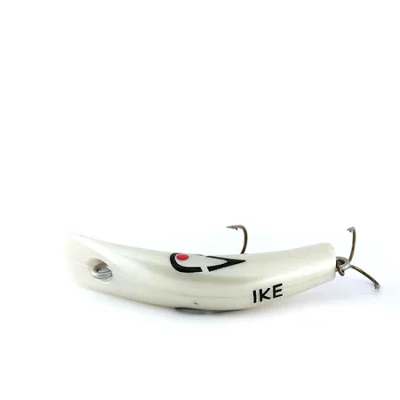 Lazy Ike Señuelo, Blanco perlado, 6g, Cuerpo curvo, #9990