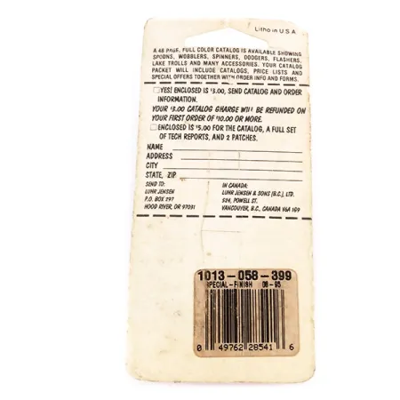 Luhr Jensen Lil' Kroc (Krocodile Stubby) Cucharilla, Rojo/Níquel, 14g, #9996